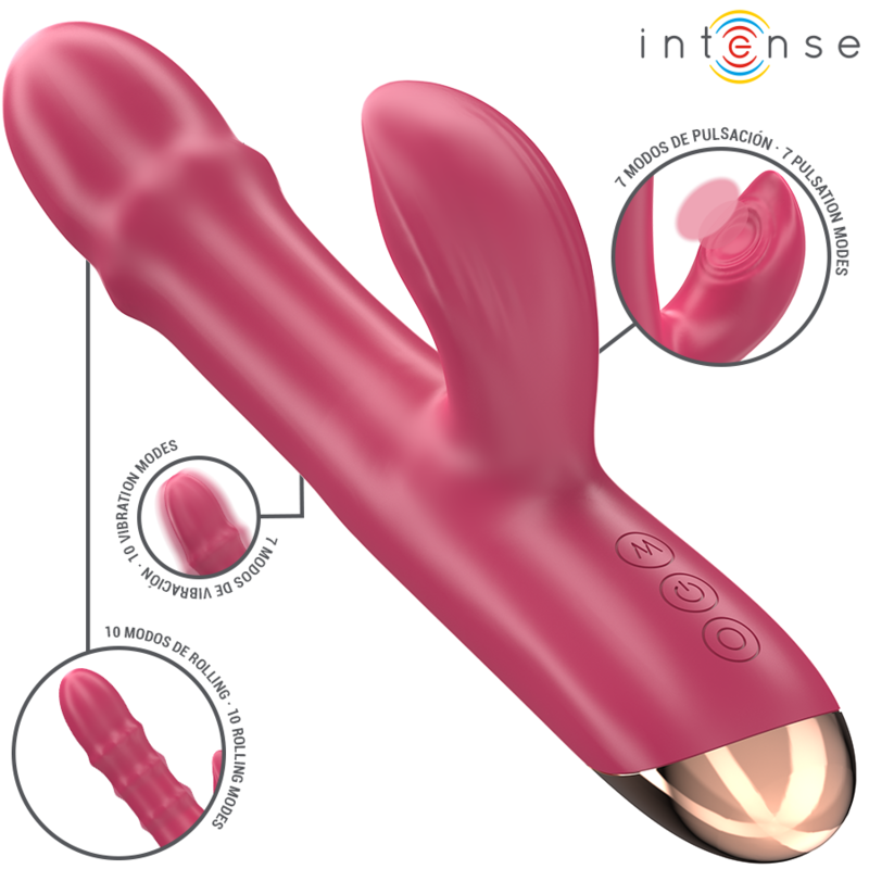 Vibromasseur 3 en 1 Chloe 10 Modes Aspiration et Stimulation IPX7 - Intense