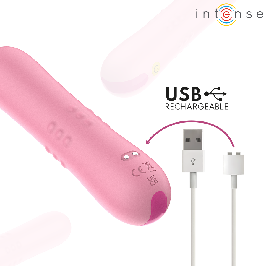 Vibromasseur Barbara Perles Rotatives 10 Modes Rechargeable - Intense