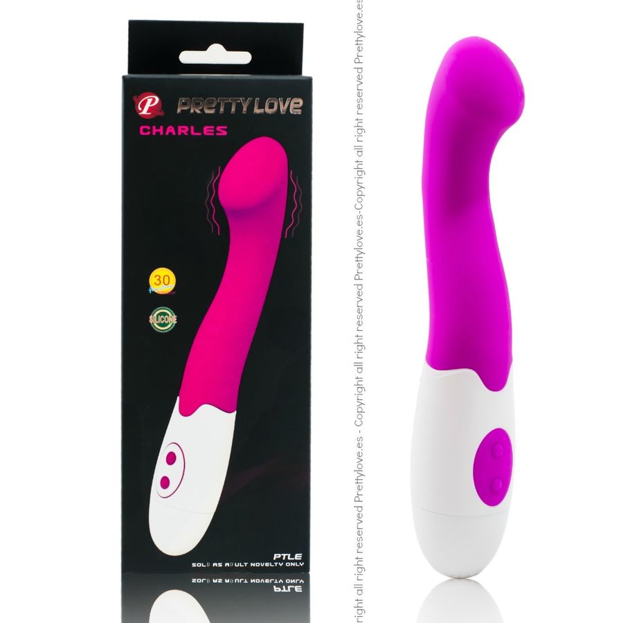 Vibromasseur Charles 30 Modes Silicone Ergonomique Silencieux - Pretty Love