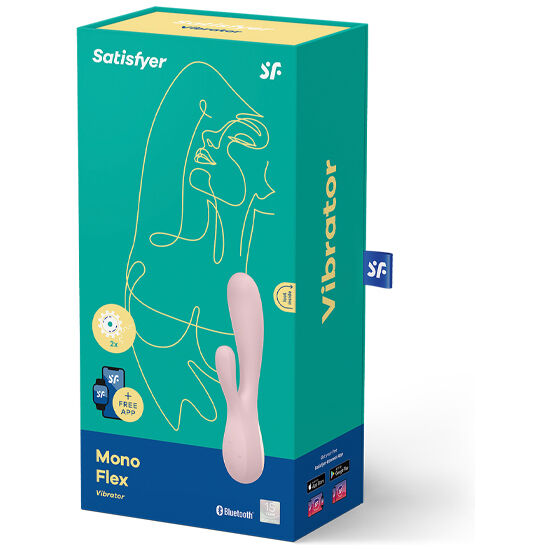 Vibromasseur Clitoridien Flexible Mono Flex Connecté App - Satisfyer
