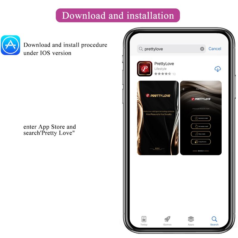 Vibromasseur Connecté Abner App - Pretty Love