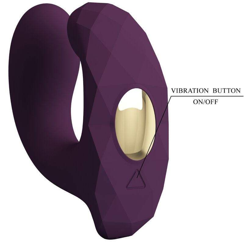 Vibromasseur Couple Connecté Billy Forme C 12 Modes Rechargeable - Pretty Love