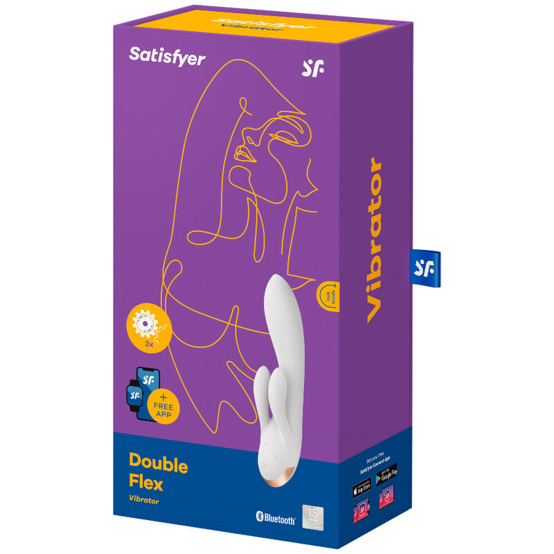 Vibromasseur Couple Connecté Double Flex Flexible 2 Moteurs - Satisfyer
