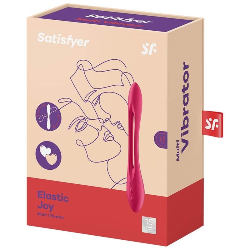 Vibromasseur Couple Flexible Elastic Joy 2 Moteurs 10 Modes IPX7 - Satisfyer