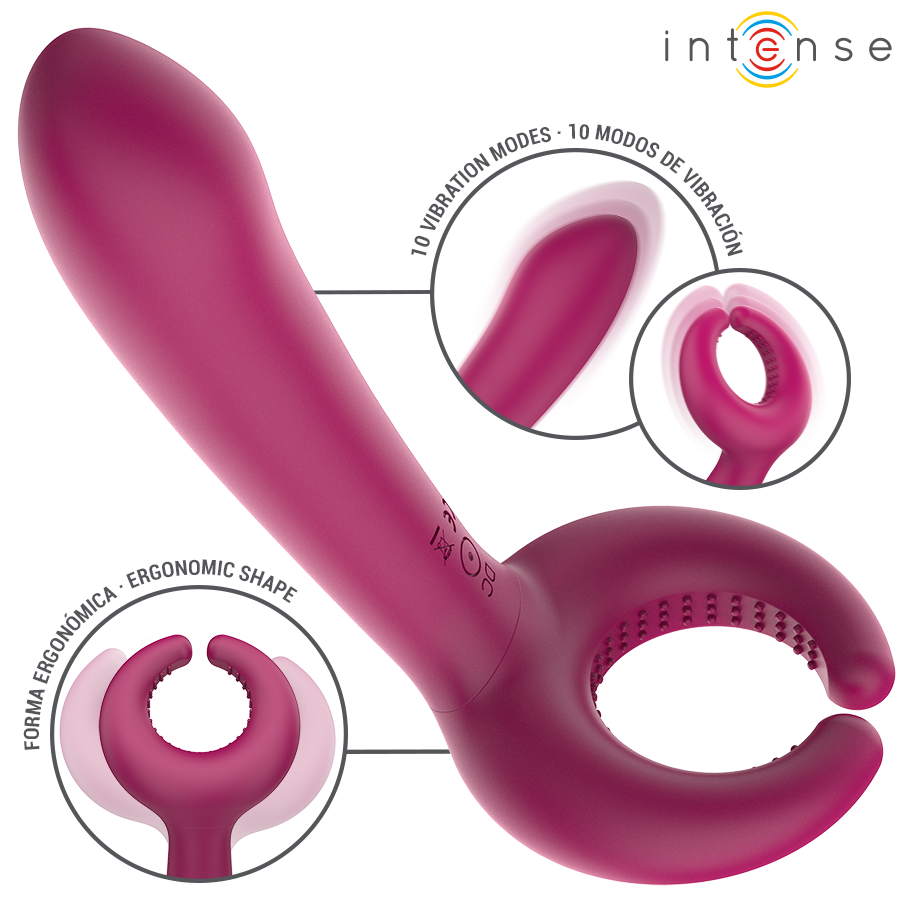 Vibromasseur Couple Inclusif Rowan 10 Modes Flexible Rechargeable - Intense