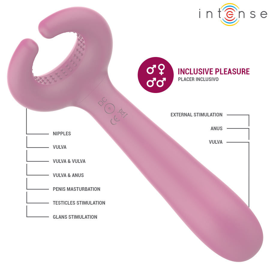 Vibromasseur Couple Inclusif Rowan 10 Modes Flexible Rechargeable - Intense