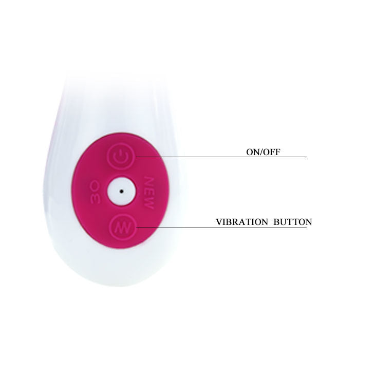 Vibromasseur Daniel 30 Vibrations Silicone Submersible - Pretty Love