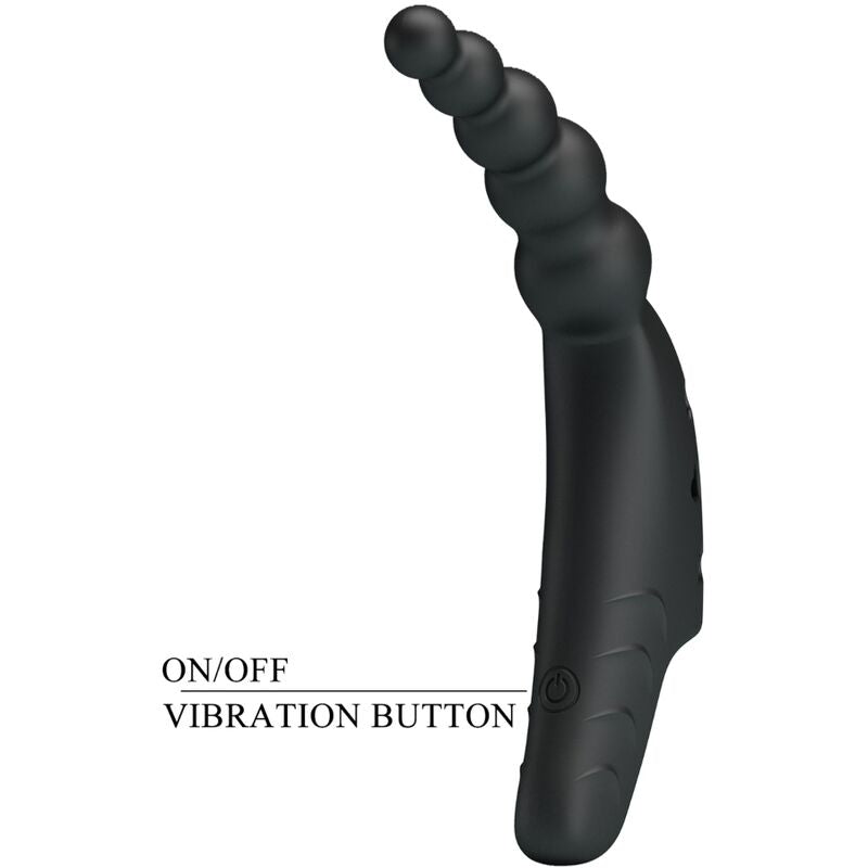 Vibromasseur Doigt Jordin Silicone Nervuré 10 Vibrations Rechargeable - Pretty Love