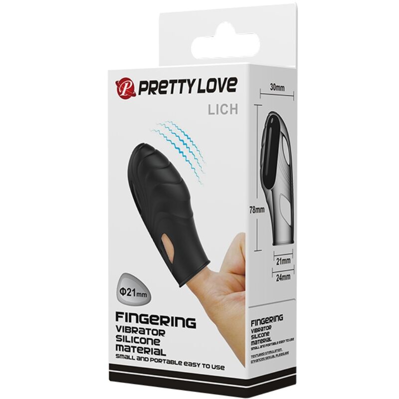 Vibromasseur Doigt Lich Silicone Sangles Extensibles - Pretty Love