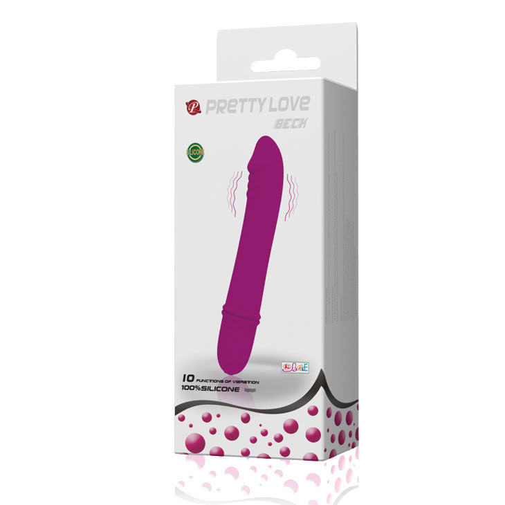 Vibromasseur Mini Beck Lilas 10 Modes Silicone Polyvalent - Pretty Love