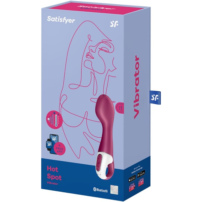 Vibromasseur Point G Chauffant Hot Spot Connecté IPX7 - Satisfyer