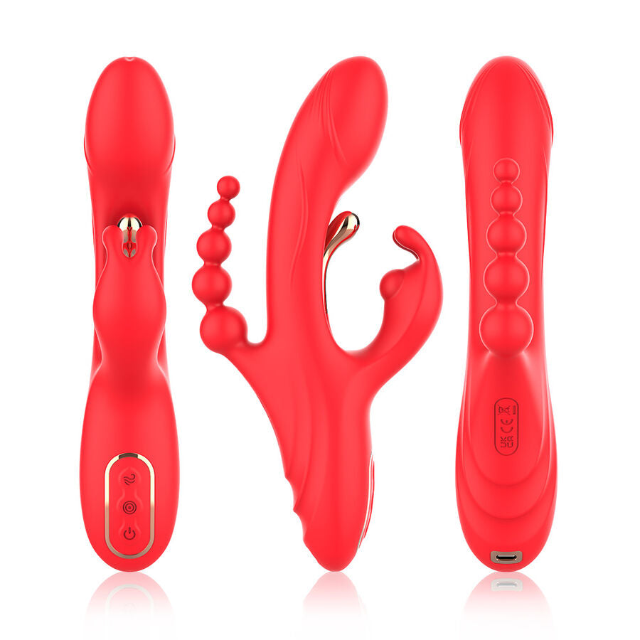 Vibromasseur Point G et Clitoris Double Stimulation 18 Modes Rechargeable - Armony