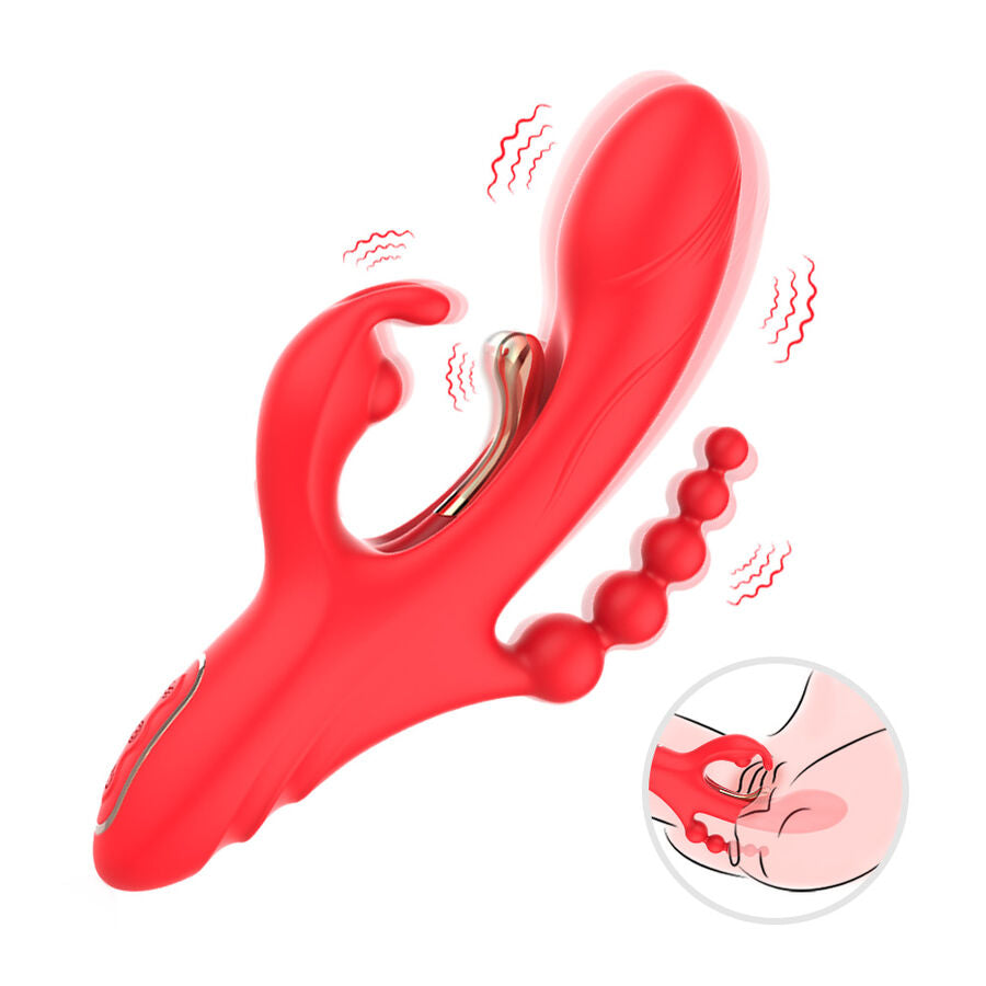 Vibromasseur Point G et Clitoris Double Stimulation 18 Modes Rechargeable - Armony