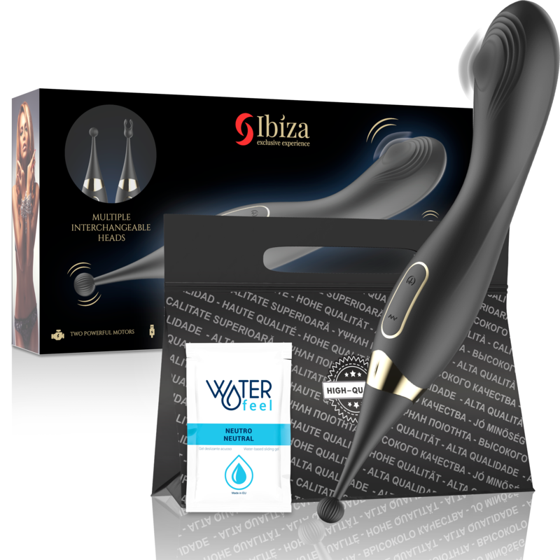 Vibromasseur Point G et Stimulateur Clitoridien Têtes Interchangeables - Ibiza Technology