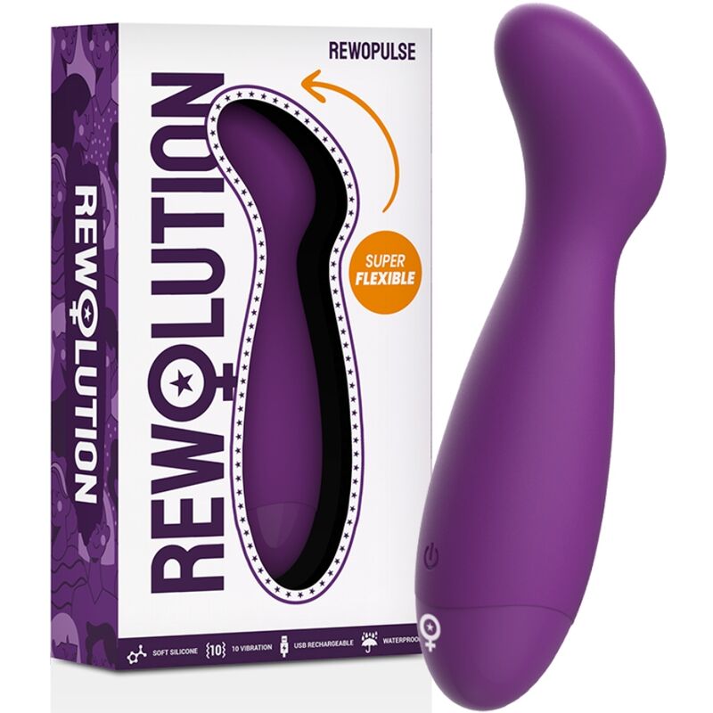 Vibromasseur Point G Rewopulse Flexible Silicone 10 Modes - Rewolution