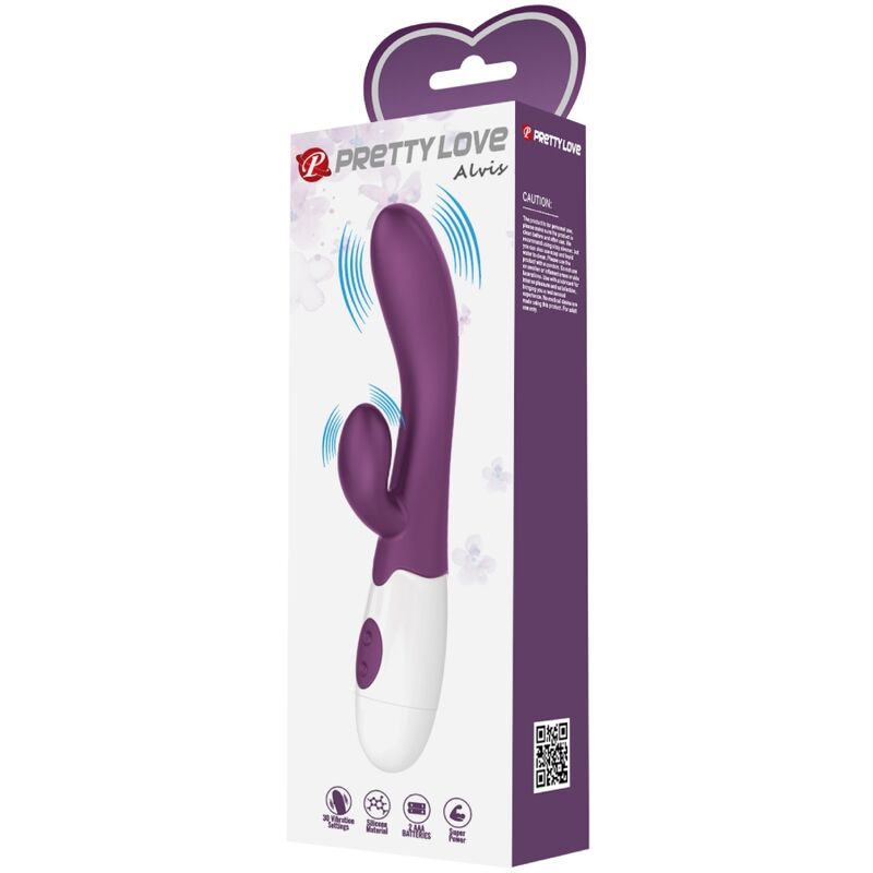 Vibromasseur Rabbit Alvis Point G Double Moteur 30 Vibrations - Pretty Love