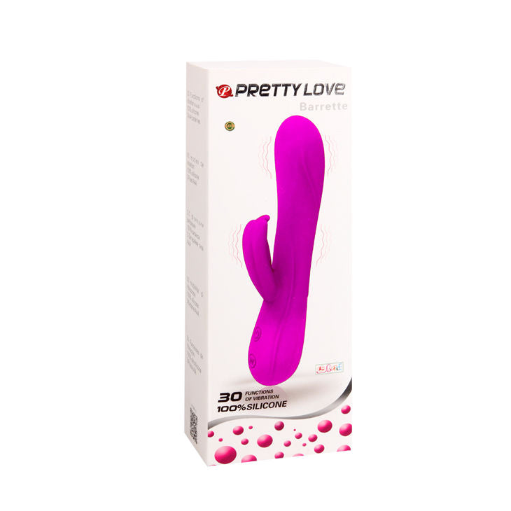 Vibromasseur Rabbit Barrette 30 Fonctions 2 Moteurs Submersible - Pretty Love