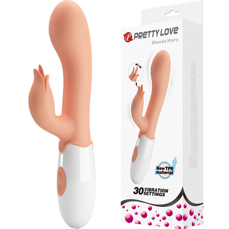 Vibromasseur Rabbit Bloody Mary Double Moteur 30 Modes Flexible - Pretty Love