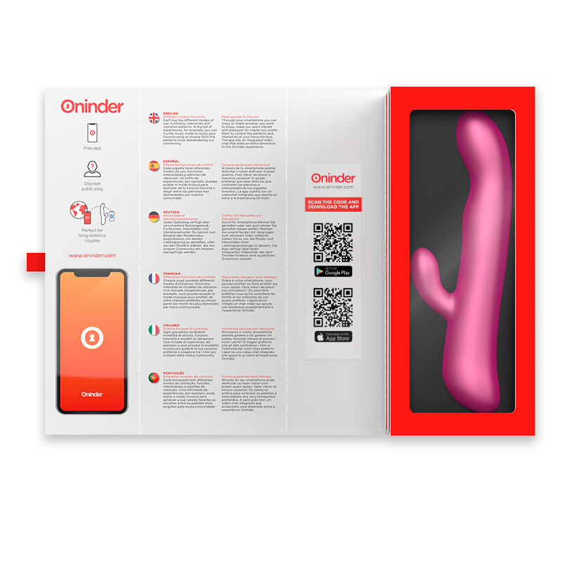 Vibromasseur Rabbit Connecté Oslo Vibration et Rotation App Gratuite - Oninder