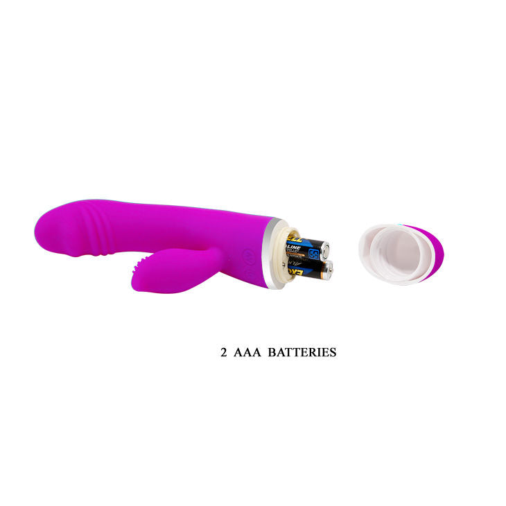 Vibromasseur Rabbit David Flirtation 30 Vibrations Double Moteur - Pretty Love
