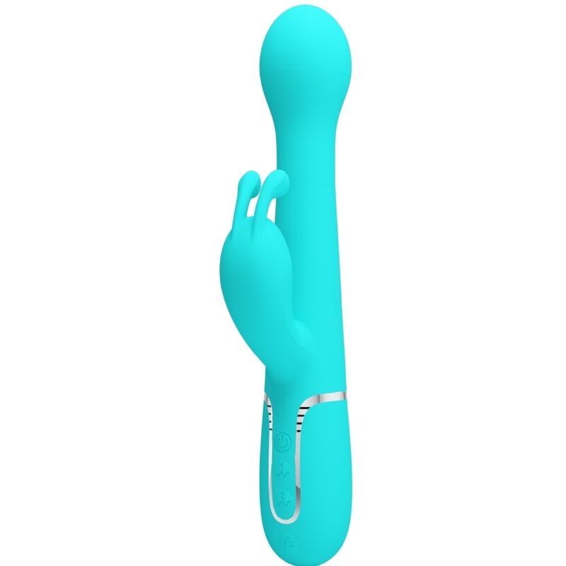 Vibromasseur Rabbit Dejon 3-en-1 Rotation Perles Rechargeable - Pretty Love