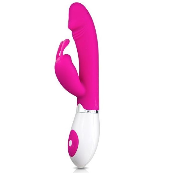 Vibromasseur Rabbit Double Stimulation 30 Modes Silicone Lilas - Pretty Love