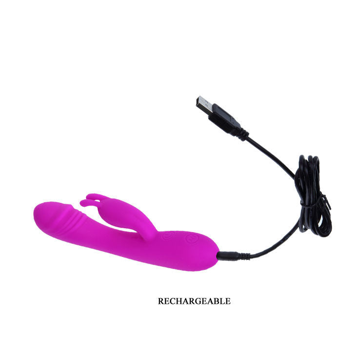 Vibromasseur Rabbit Hunter 30 Modes 2 Moteurs Rechargeable - Pretty Love