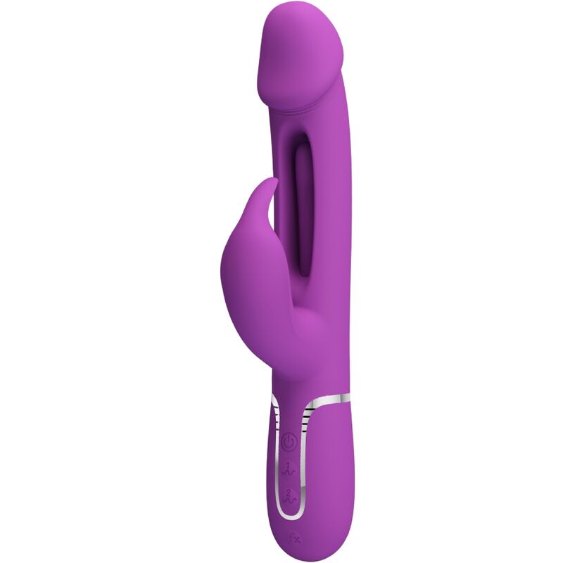 Vibromasseur Rabbit Kampas 3-en-1 Languette Oscillante Rechargeable - Pretty Love