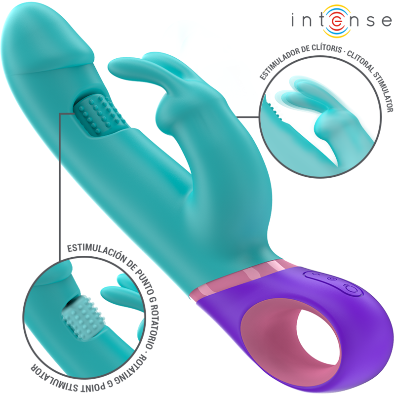 Vibromasseur Rabbit Monica Stimulateur Point G Rotatif 14 Modes - Intense