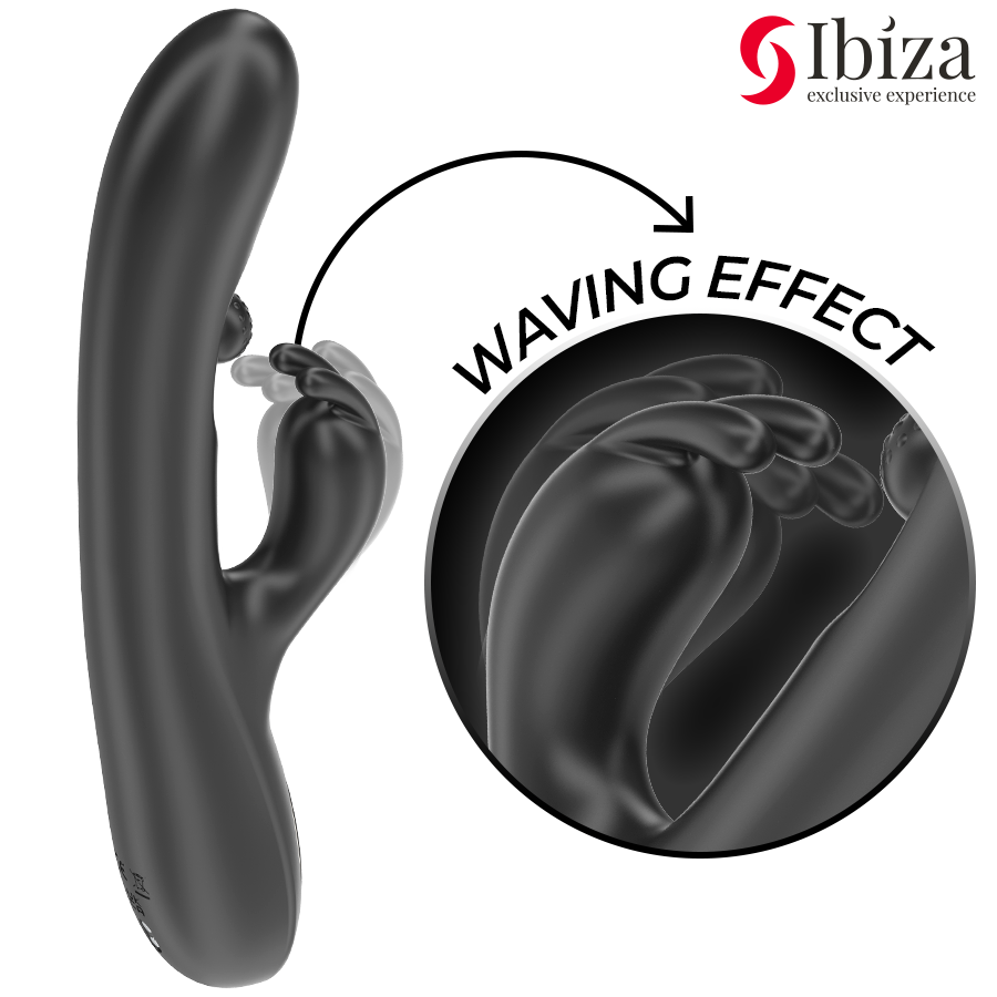 Vibromasseur Rabbit Perle Roulante 3 Moteurs 7 Vibrations Rechargeable - Ibiza