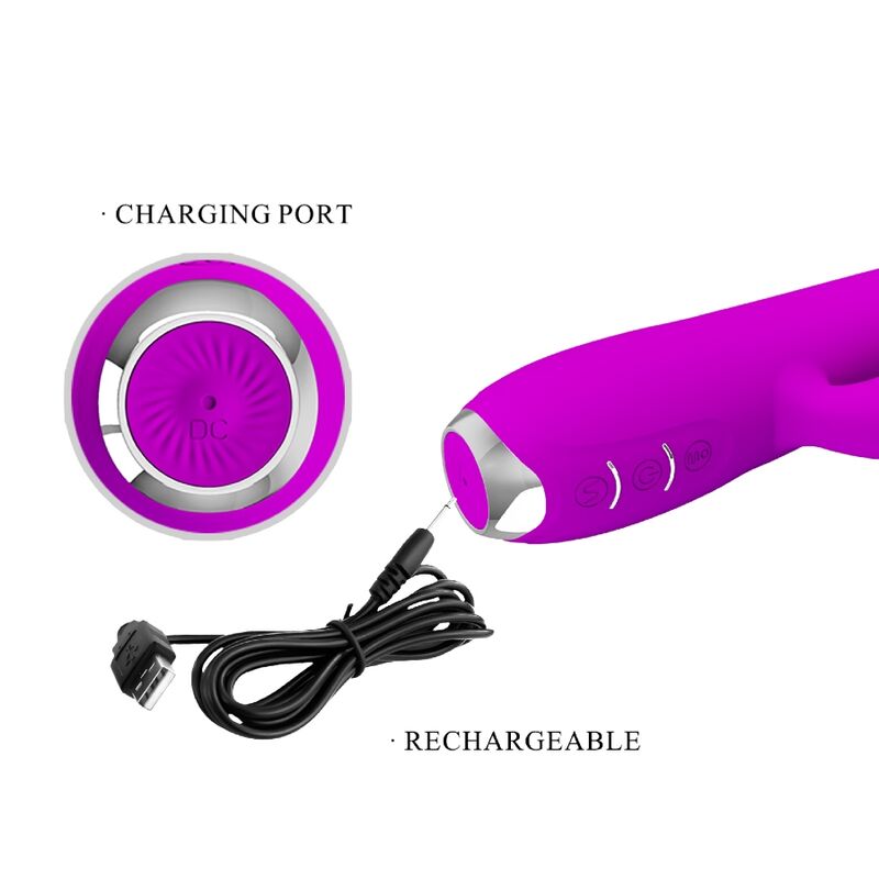 Vibromasseur Rabbit Regina Aspiration Clitoris 12 Modes Rechargeable - Pretty Love