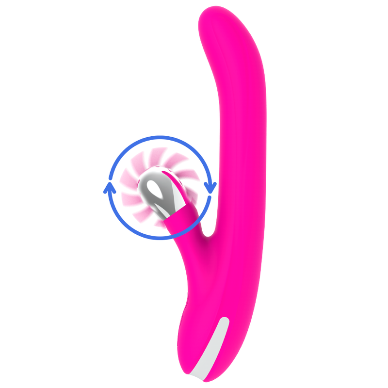 Vibromasseur Rabbit Rotatif Perles Stimulateur Clitoridien 24 cm - Diversia