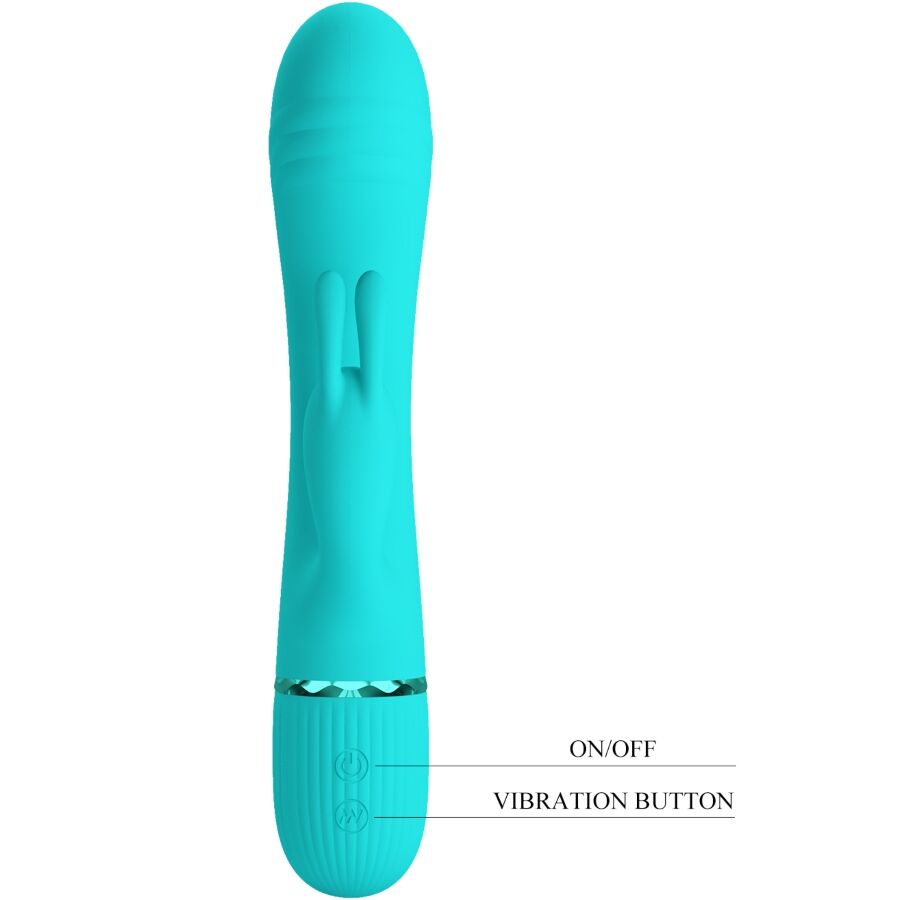 Vibromasseur Rabbit Scocco Tête Flexible 10 Vibrations Rechargeable - Pretty Love