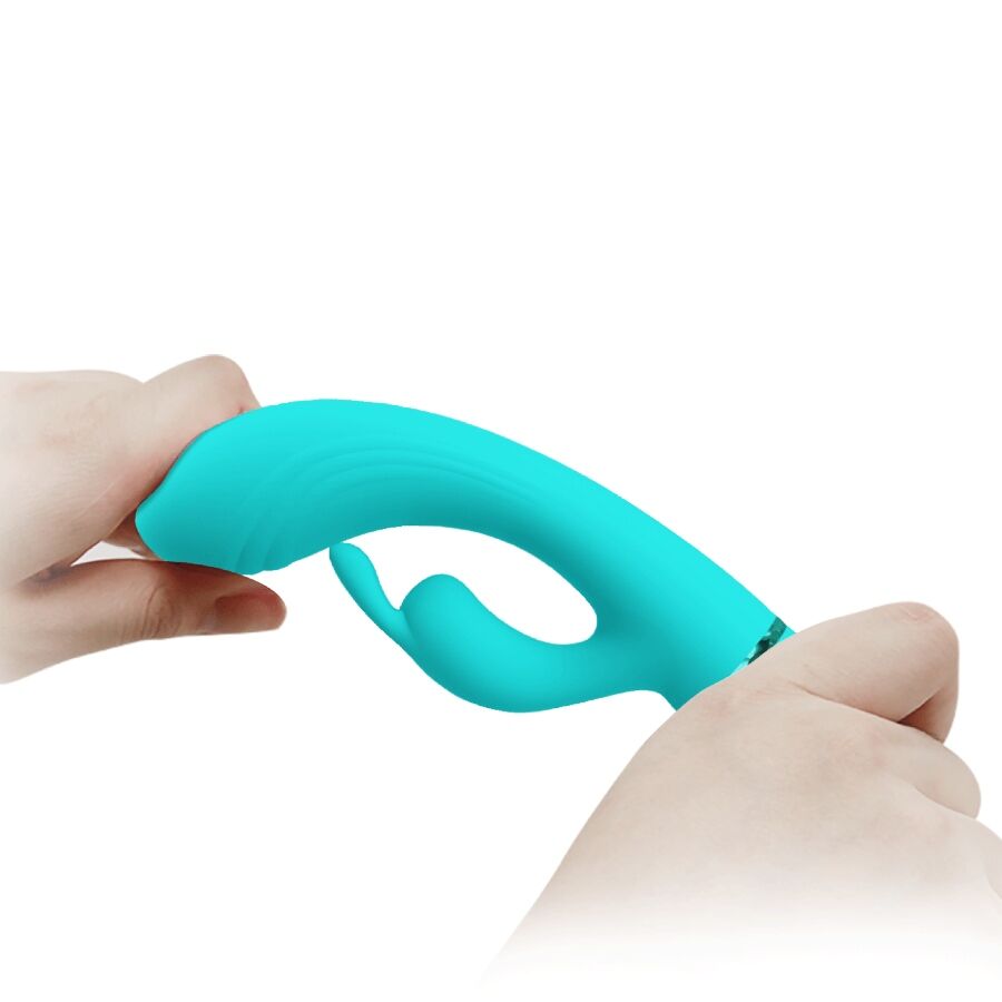 Vibromasseur Rabbit Scocco Tête Flexible 10 Vibrations Rechargeable - Pretty Love