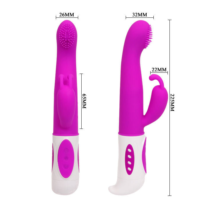 Vibromasseur Rabbit Smart Hugh Oscillant 2 Moteurs 16 Fonctions - Pretty Love