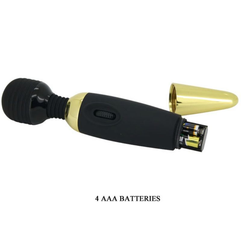 Vibromasseur Wand Baguette Puissant Golden Edition Tête Flexible - Pretty Love