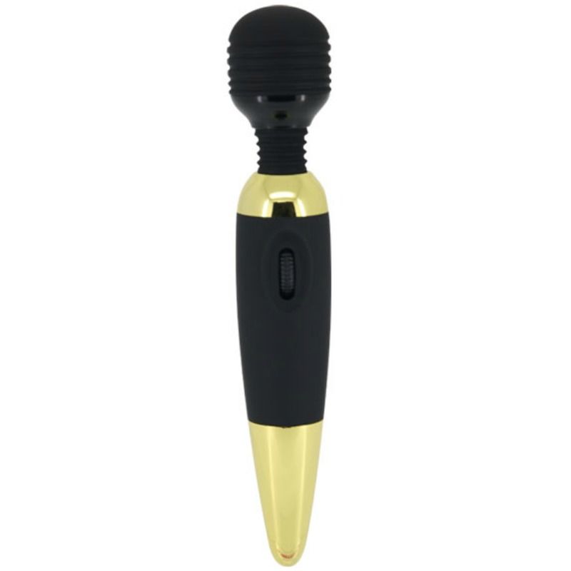 Vibromasseur Wand Baguette Puissant Golden Edition Tête Flexible - Pretty Love