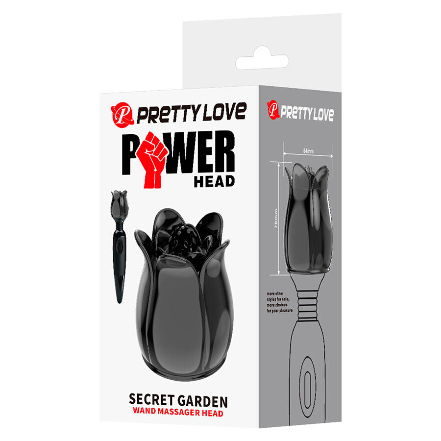 Wand de Massage Vibrant Secret Garden Tête Flexible Rechargeable - Pretty Love